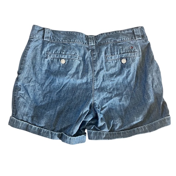 Tommy Hilfiger Blue Denim/Linen Shorts | Size 6 - Picture 4 of 7